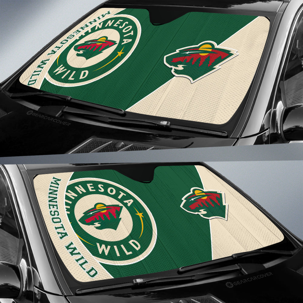 Minnesota Wild Car Sunshade Custom Car Accessories For Fans - Gearcarcover - 2