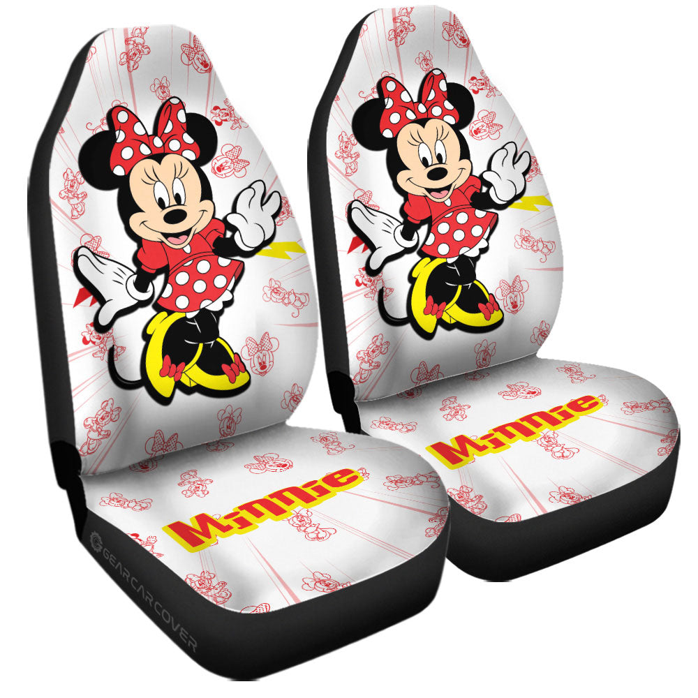 Minnie Car Seat Covers Custom Cartoon Car Accessories - Gearcarcover - 3