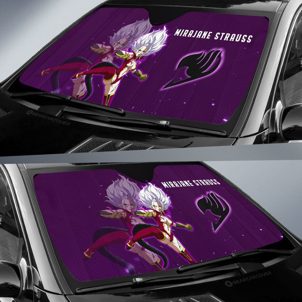 Mirajane Strauss Car Sunshade Custom Fairy Tail Anime - Gearcarcover - 2