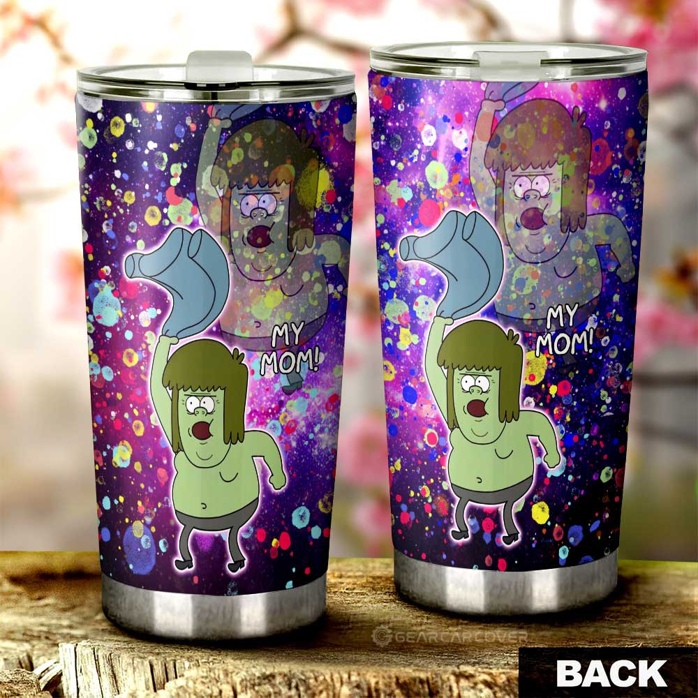 Mitch Muscle Regular Show Tumbler Cup Custom Cartoon Car Accessories - Gearcarcover - 3