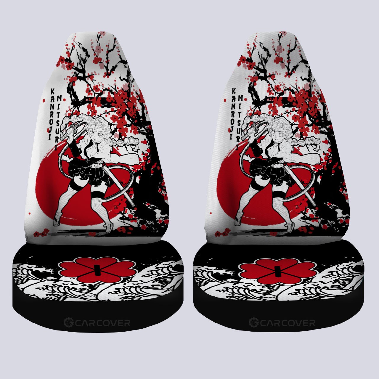 Mitsuri Car Seat Covers Custom Japan Style Anime Demon Slayer Car Accessories - Gearcarcover - 4