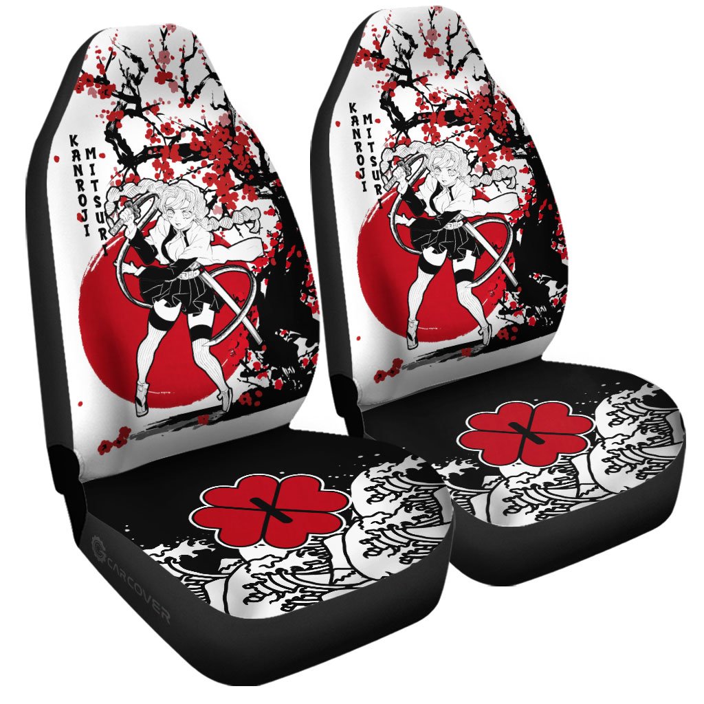Mitsuri Car Seat Covers Custom Japan Style Anime Demon Slayer Car Accessories - Gearcarcover - 3