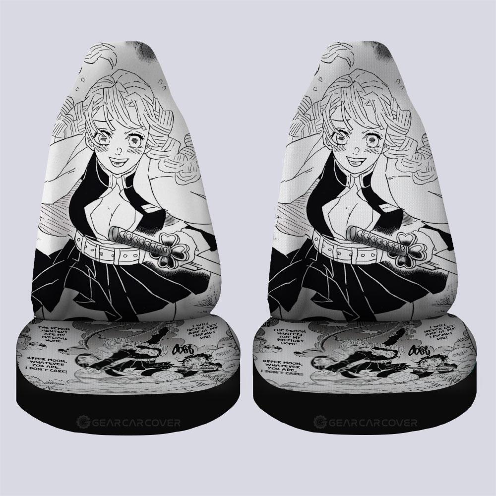 Mitsuri Kanroji Car Seat Covers Custom Kimetsu No Yaiba Manga Car Accessories - Gearcarcover - 4