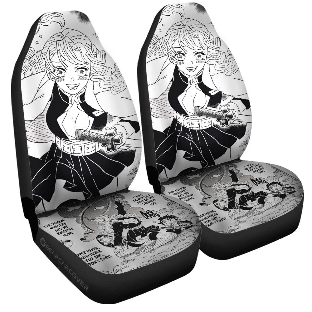 Mitsuri Kanroji Car Seat Covers Custom Kimetsu No Yaiba Manga Car Accessories - Gearcarcover - 3
