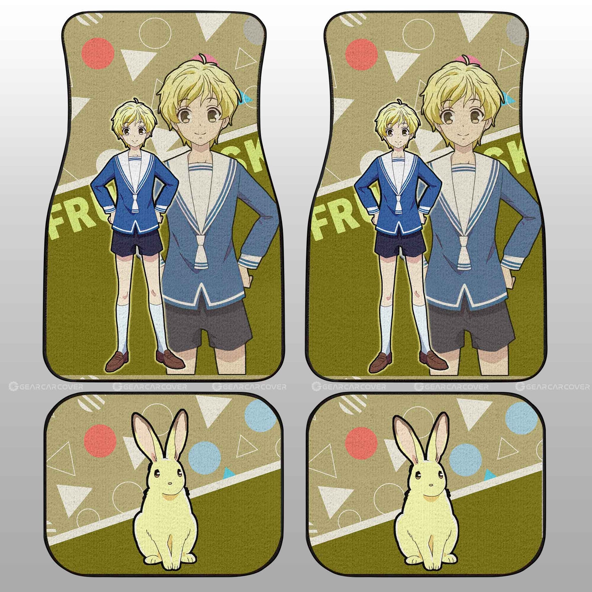 Momiji Sohma Car Floor Mats Custom Fruit Basket Anime Car Accessories - Gearcarcover - 2