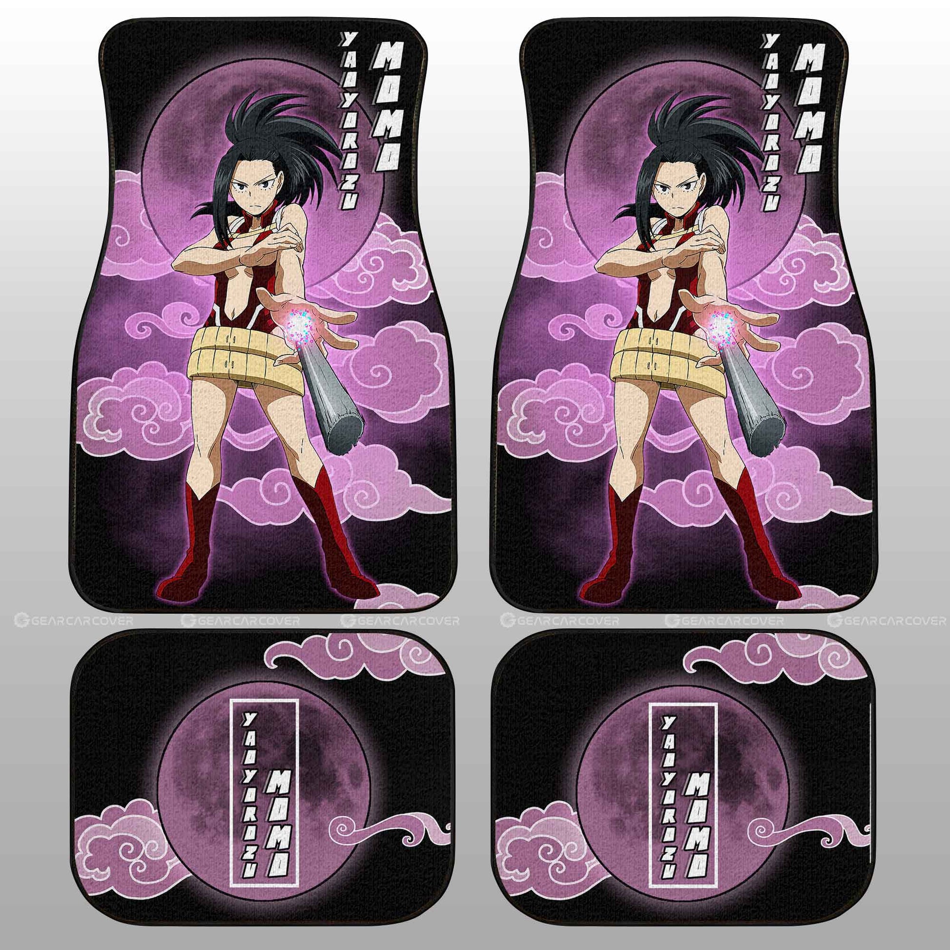 Momo Yaoyorozu Car Floor Mats Custom Anime My Hero Academia Car Interior Accessories - Gearcarcover - 2
