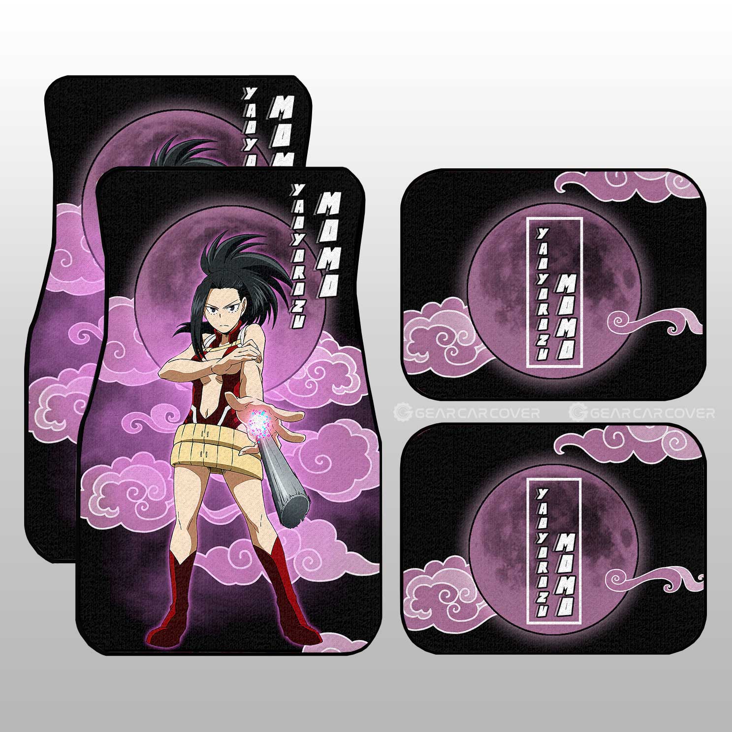 Momo Yaoyorozu Car Floor Mats Custom Anime My Hero Academia Car Interior Accessories - Gearcarcover - 1