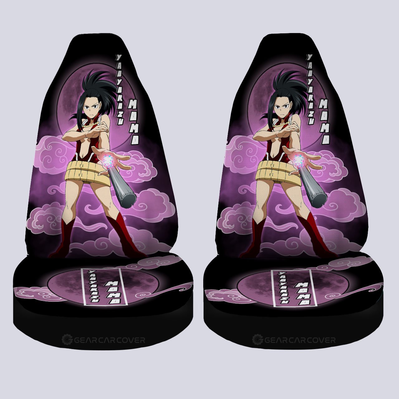 Momo Yaoyorozu Car Seat Covers Custom Anime My Hero Academia Car Interior Accessories - Gearcarcover - 4
