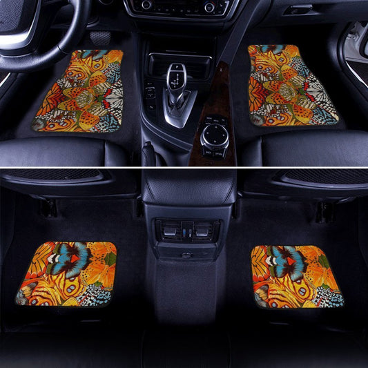 Monarch Butterfly Car Floor Mats Custom Butterfly Car Accessories - Gearcarcover - 2