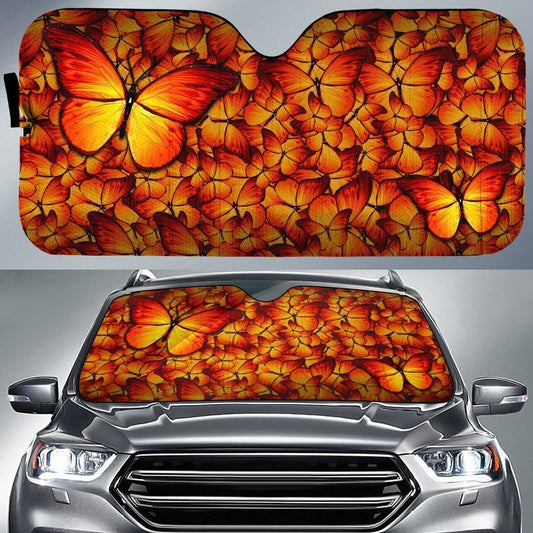 Monarch Butterfly Car Sunshade Custom Beautiful Car Accessories - Gearcarcover - 1