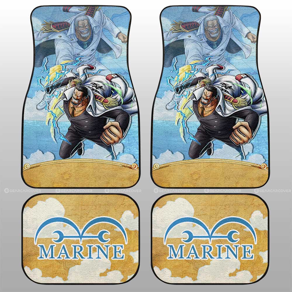 Monkey D. Garp Car Floor Mats Custom One Piece Map Anime Car Accessories - Gearcarcover - 2