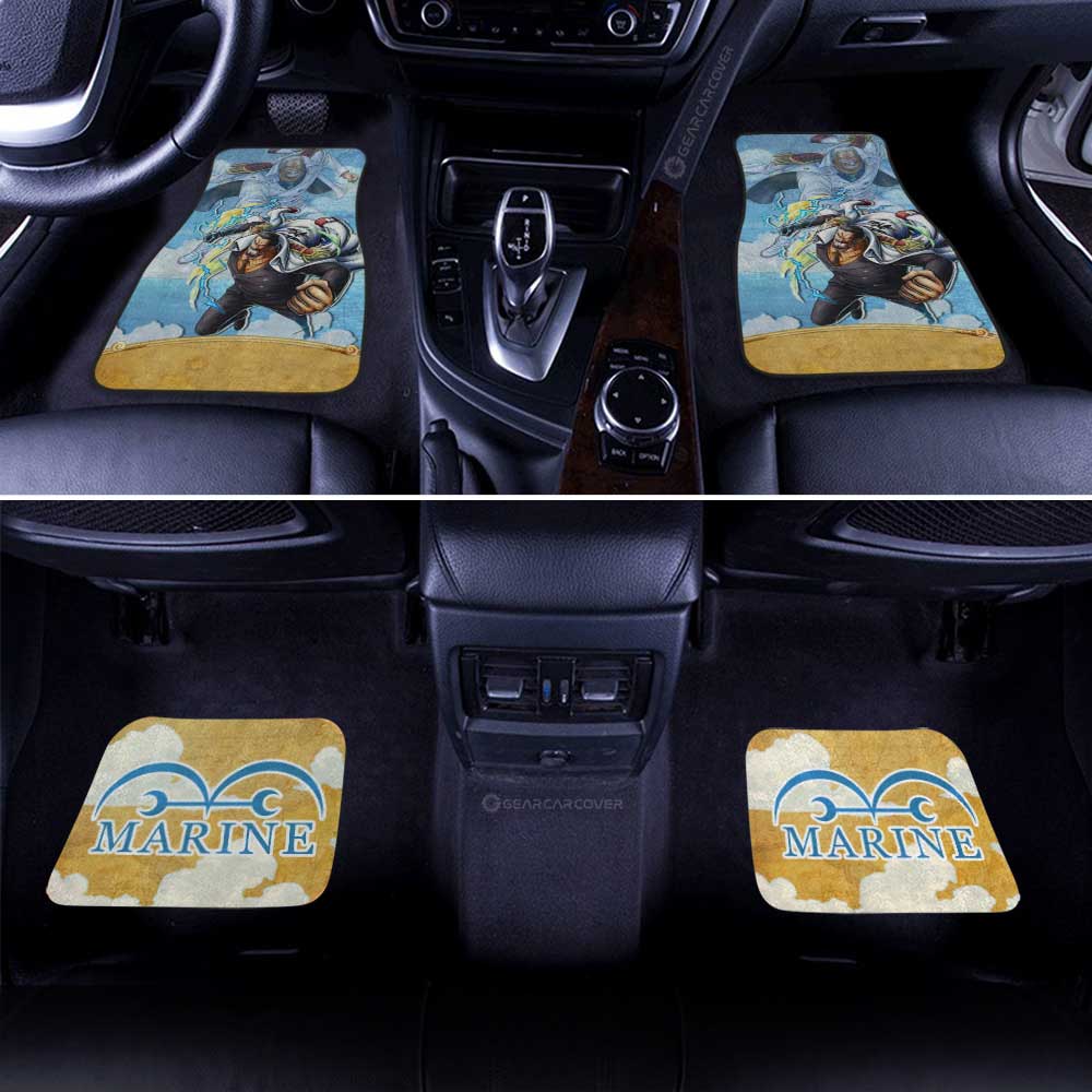 Monkey D. Garp Car Floor Mats Custom One Piece Map Anime Car Accessories - Gearcarcover - 3