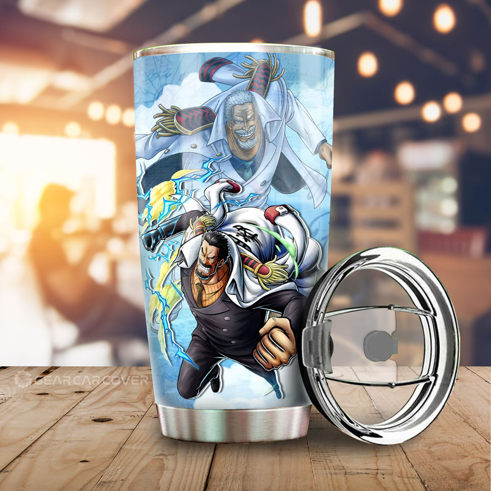 Monkey D. Garp Tumbler Cup Custom One Piece Map Anime Car Accessories - Gearcarcover - 1