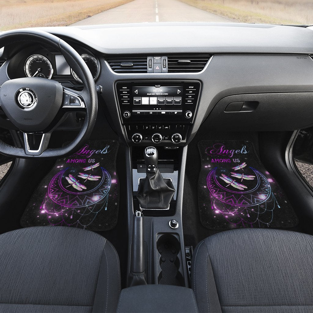 Moon Mandala Dragonfly Car Floor Mats Custom Car Accessories - Gearcarcover - 3
