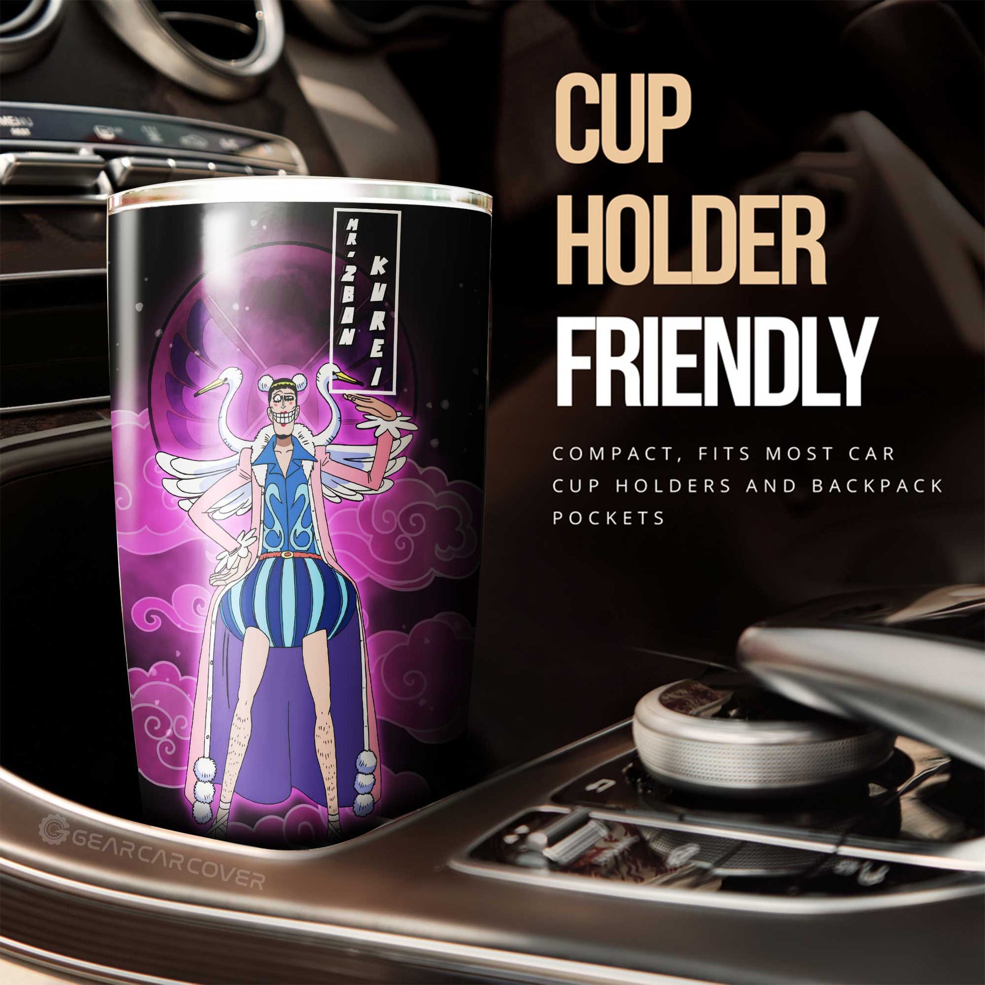 Mr. 2 Bon Kurei Tumbler Cup Custom One Piece Anime Car Accessories For Anime Fans - Gearcarcover - 2