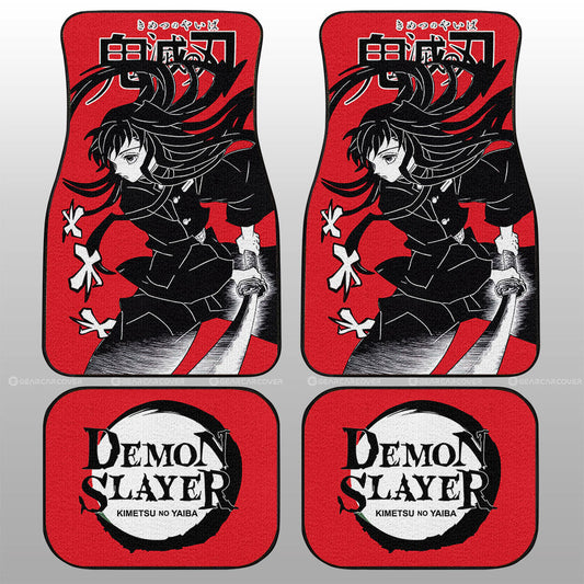 Muichirou Tokitou Car Floor Mats Custom Demon Slayer Anime Car Accessories Manga Style For Fans - Gearcarcover - 2