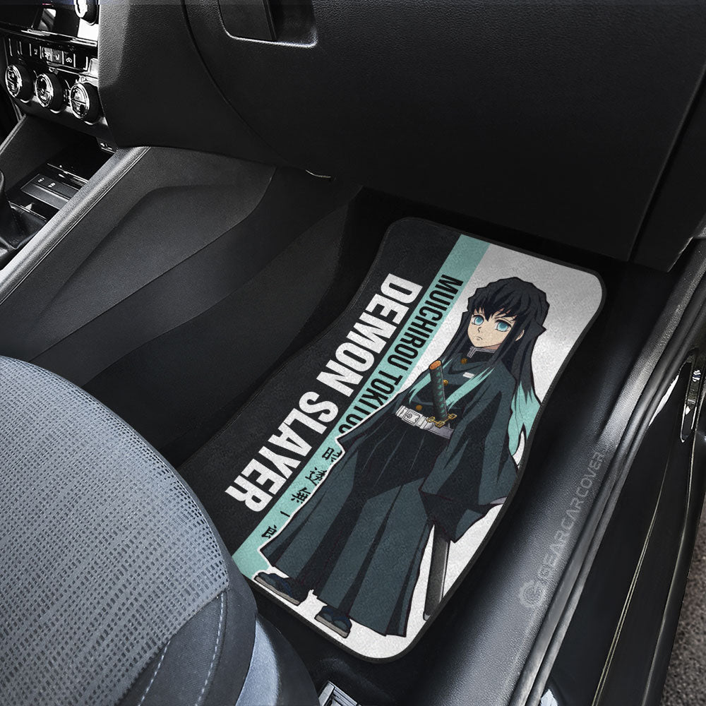 Muichirou Tokitou Car Floor Mats Custom Demon Slayer Car Accessories For Anime Fans - Gearcarcover - 4