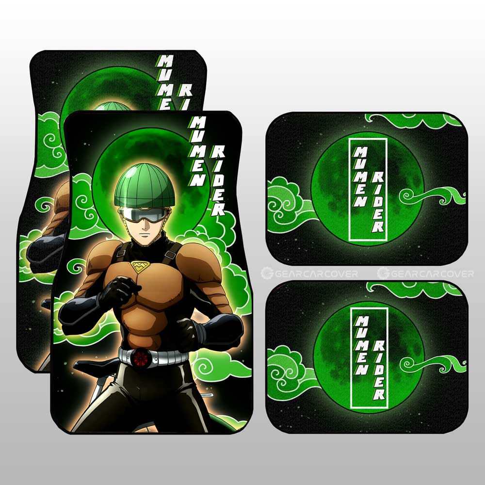 Mumen Rider Car Floor Mats Custom One Punch Man Anime Car Accessories - Gearcarcover - 1