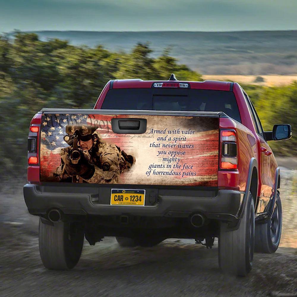 My Hero My Soldier Truck Tailgate Decal Custom Car Accessories - Gearcarcover - 3