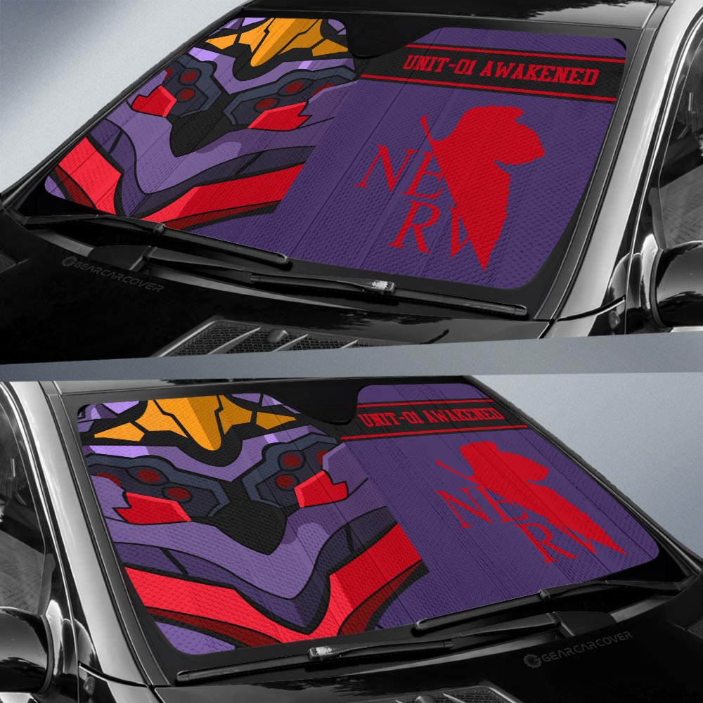 NGE Unit 01 Awakened Car Sunshade Custom NGE Car Interior Accessories - Gearcarcover - 2
