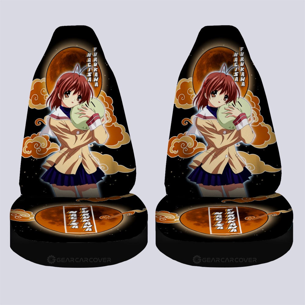 Nagisa Furukawa Car Seat Covers Custom Clannad Anime Car Accessories - Gearcarcover - 4