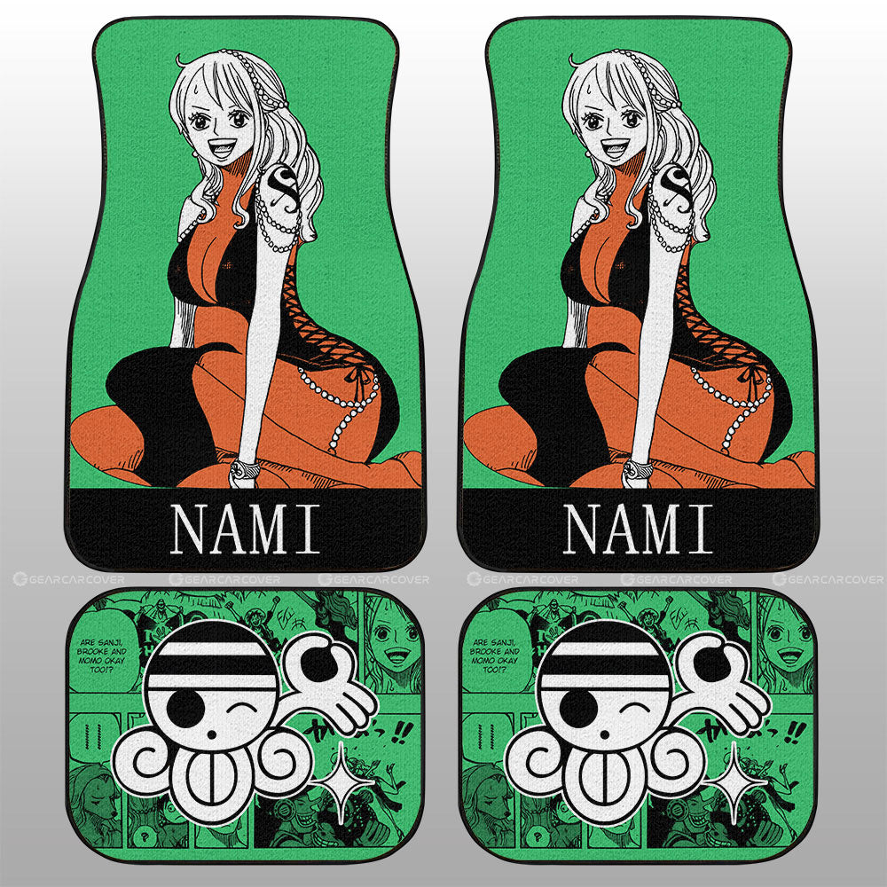Nami Car Floor Mats Custom One Piece Anime Car Accessories - Gearcarcover - 2