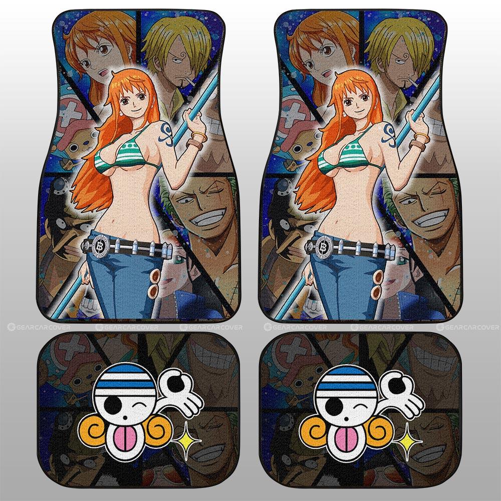 Nami Car Floor Mats Custom One Piece Anime Car Interior Accessories - Gearcarcover - 2