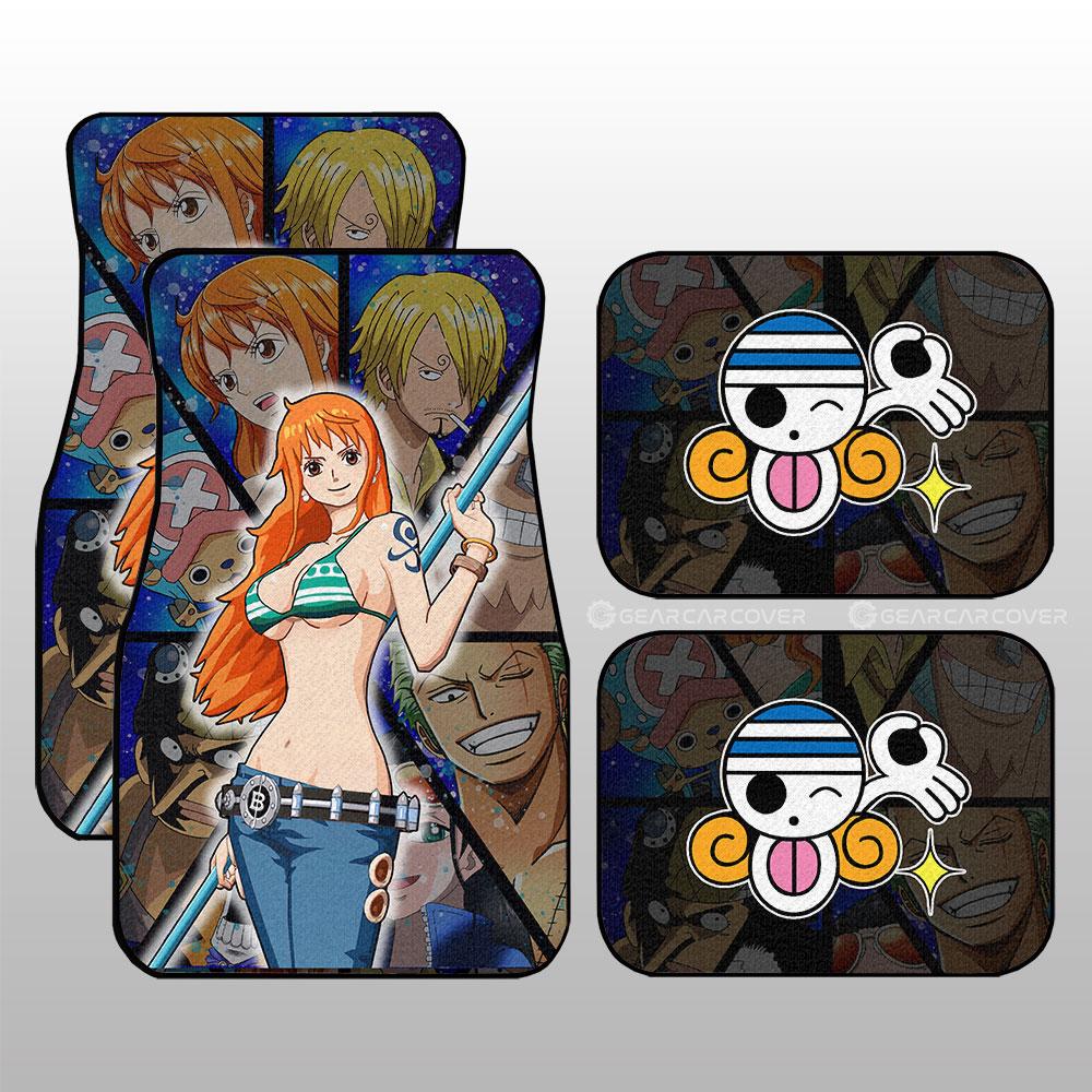 Nami Car Floor Mats Custom One Piece Anime Car Interior Accessories - Gearcarcover - 1