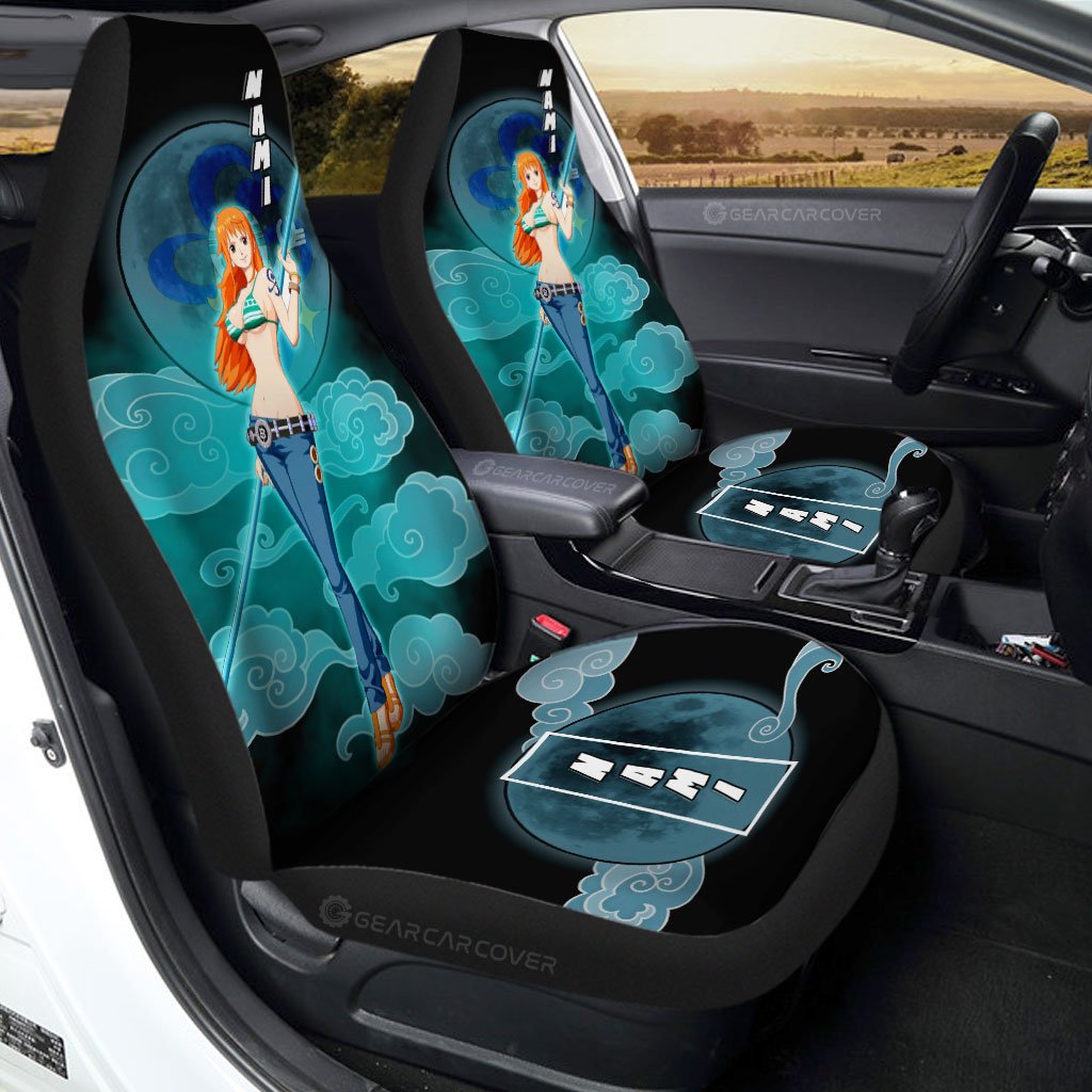 Nami Car Seat Covers Custom Anime One Piece Car Accessories For Anime Fans - Gearcarcover - 1