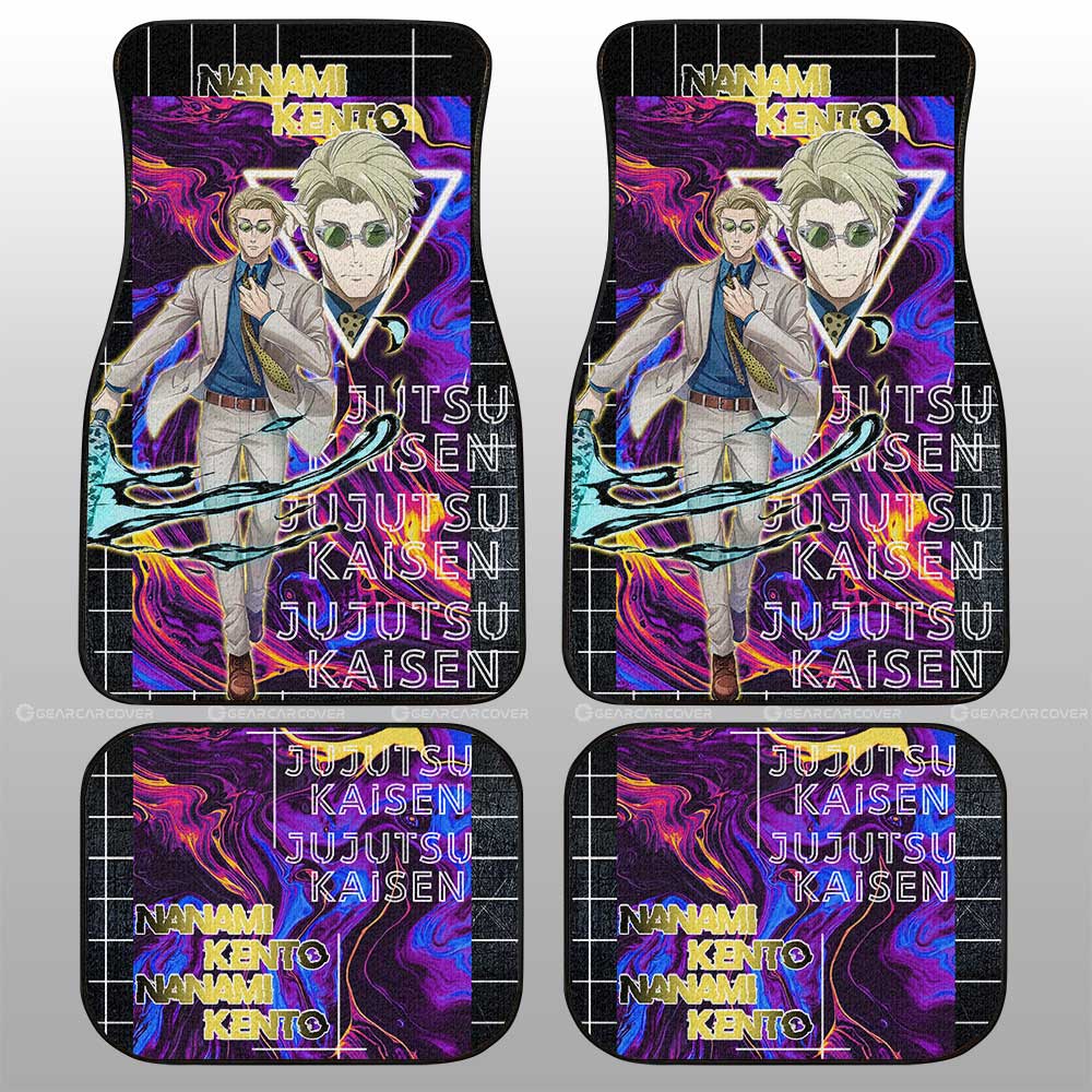 Nanami Kento Car Floor Mats Custom Jujutsu Kaisen Anime Car Accessories - Gearcarcover - 1