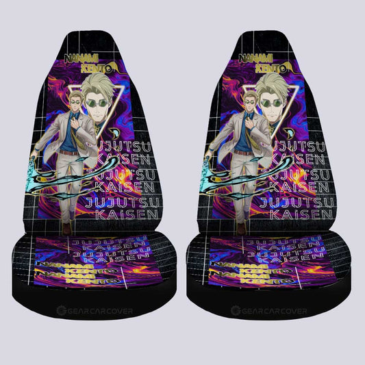 Nanami Kento Car Seat Covers Custom Jujutsu Kaisen Anime Car Accessories - Gearcarcover - 2