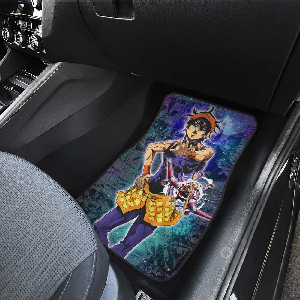 Narancia Ghirga Car Floor Mats Custom Galaxy Style JJBA Anime Car Accessories - Gearcarcover - 4