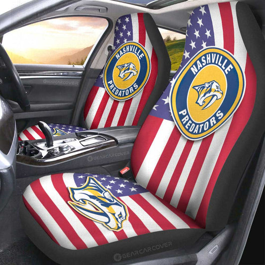 Nashville Predators Car Seat Covers Custom Car Decor Accessories - Gearcarcover - 2