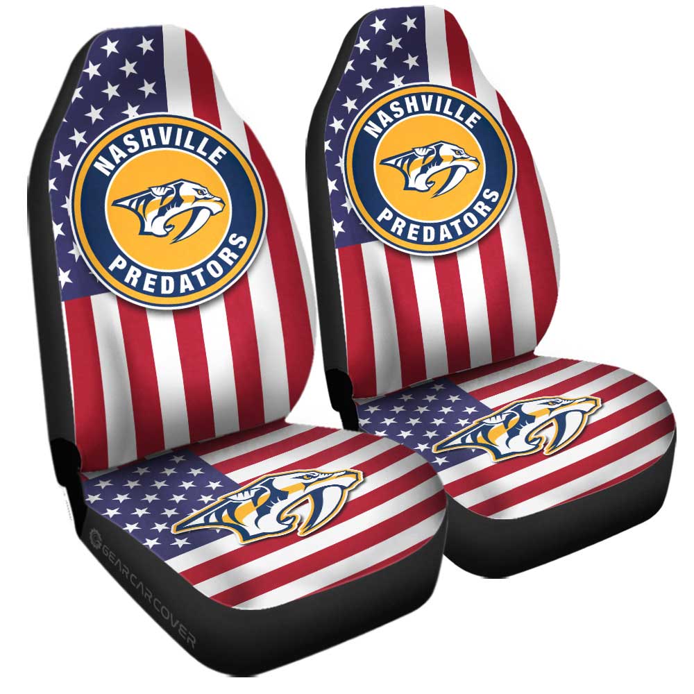Nashville Predators Car Seat Covers Custom Car Decor Accessories - Gearcarcover - 3