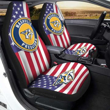 Nashville Predators Car Seat Covers Custom Car Decor Accessories - Gearcarcover - 1