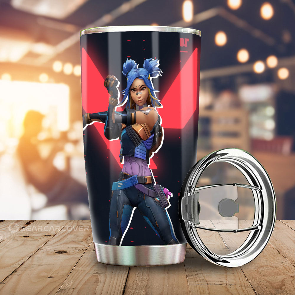 Neon Tumbler Cup Custom Valorant Agent - Gearcarcover - 1