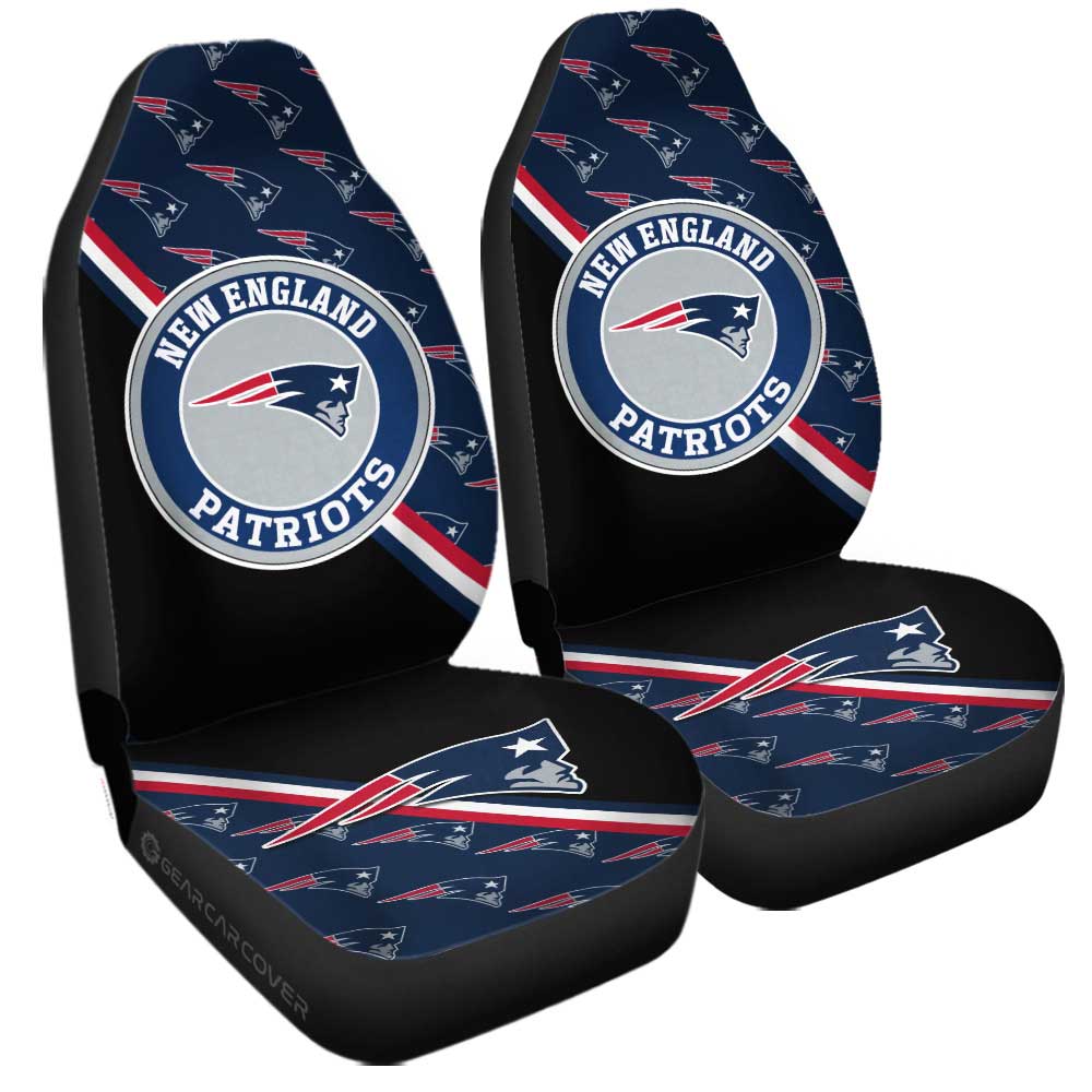 New England Patriots Car Seat Covers Custom Car Accessories For Fans - Gearcarcover - 3