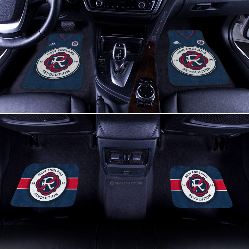 New England Revolution Car Floor Mats Custom Car Accessories For Fans - Gearcarcover - 2