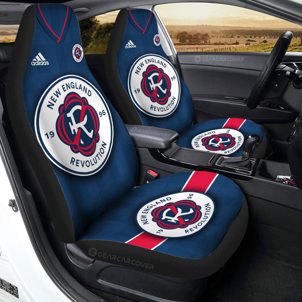 New England Revolution Car Seat Covers Custom Car Accessories For Fans - Gearcarcover - 3