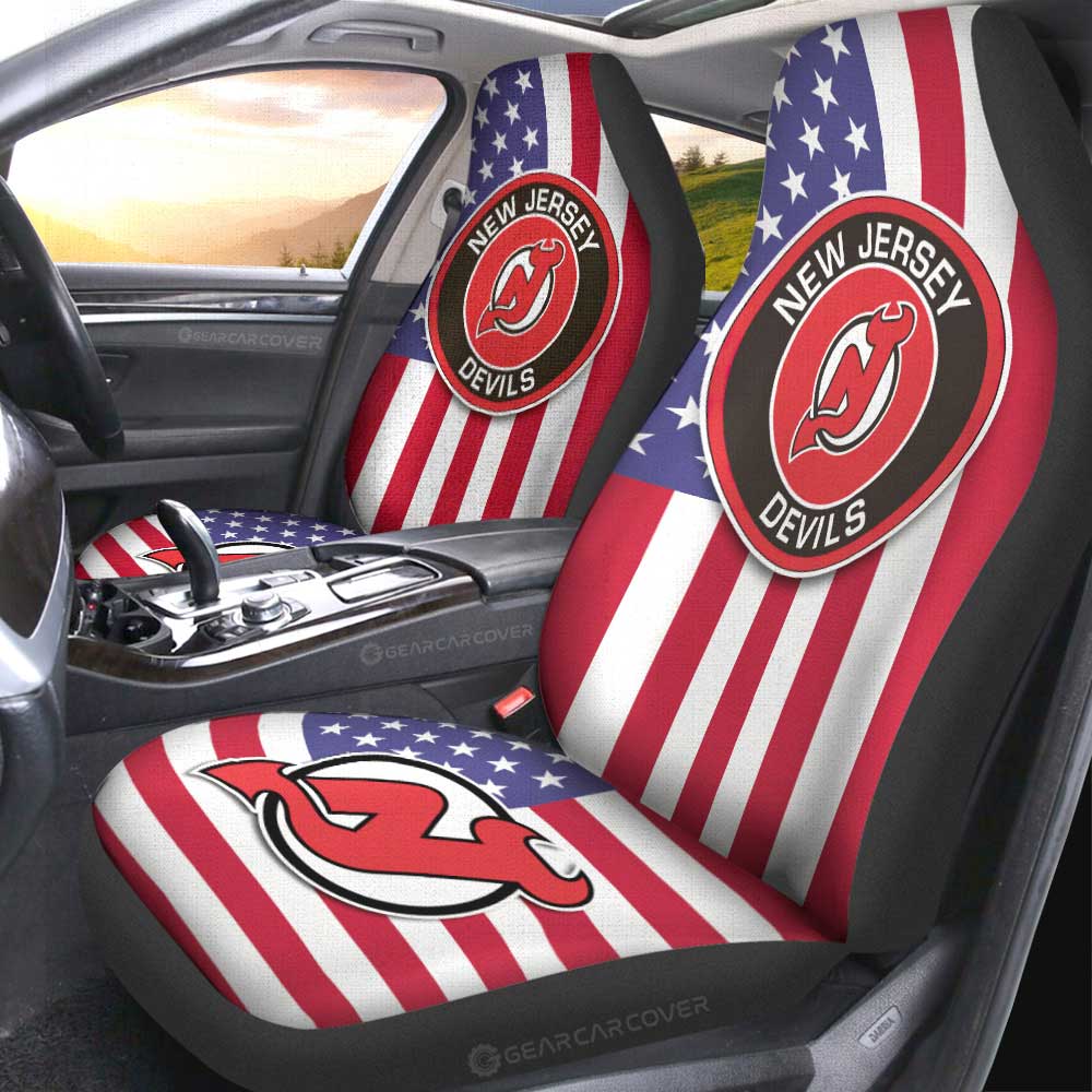 New Jersey Devils Car Seat Covers Custom Car Decor Accessories - Gearcarcover - 2