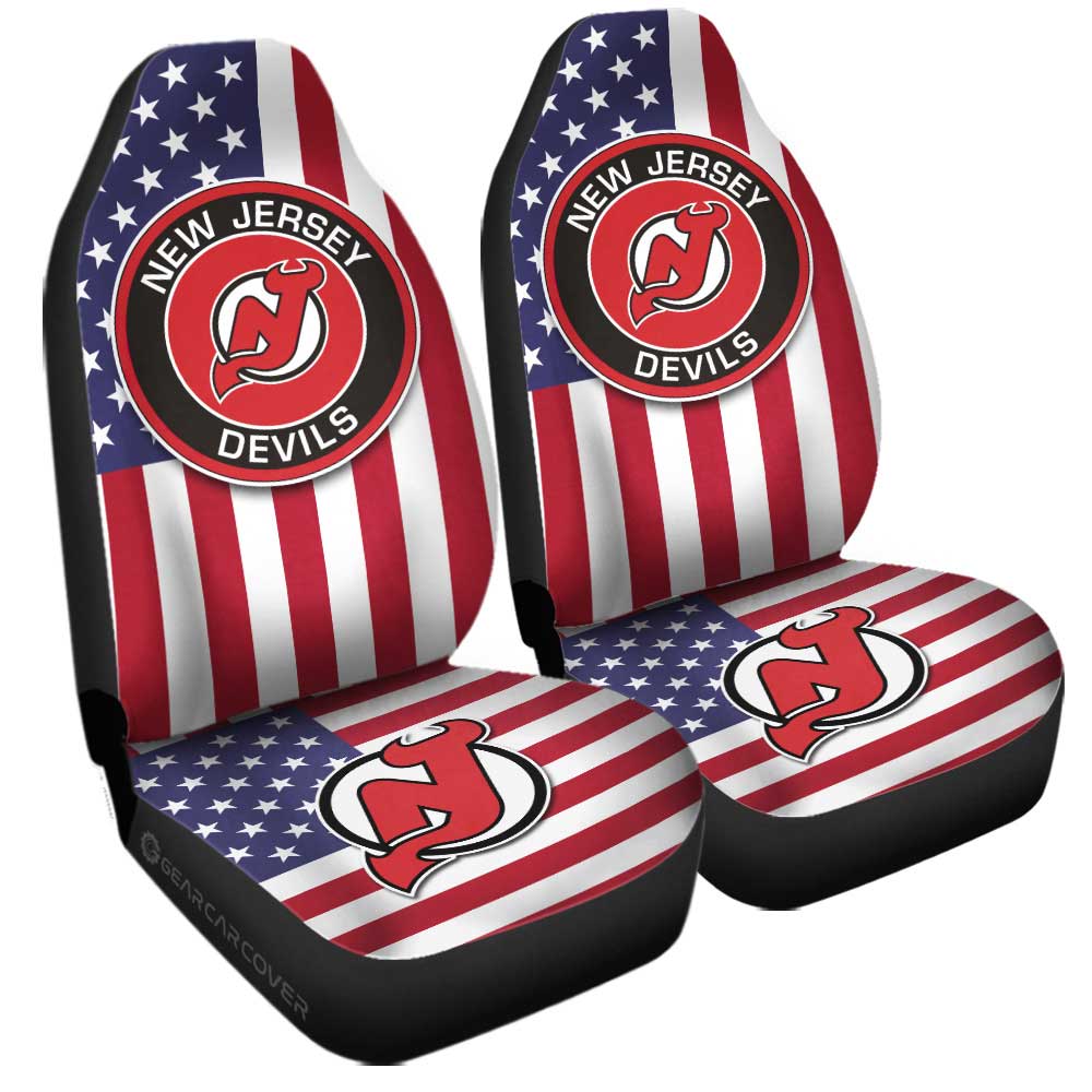 New Jersey Devils Car Seat Covers Custom Car Decor Accessories - Gearcarcover - 3
