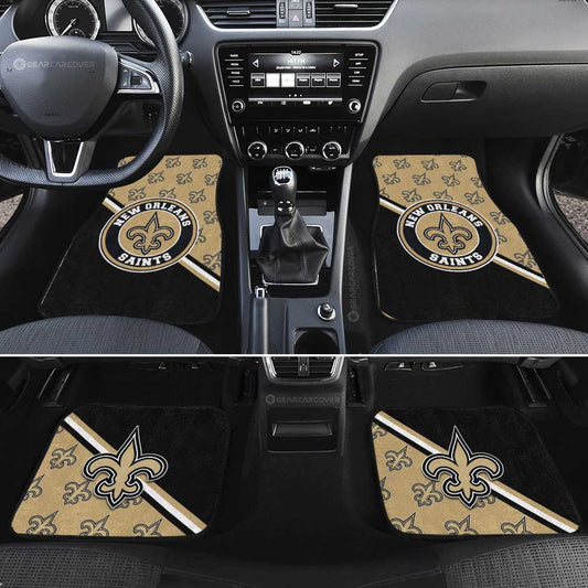 New Orleans Saints Car Floor Mats Custom Car Accessories For Fans - Gearcarcover - 2