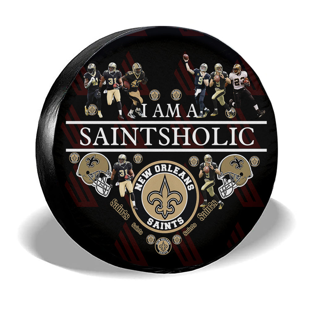 New Orleans Saints Spare Tire Covers Custom For Holic Fans - Gearcarcover - 3