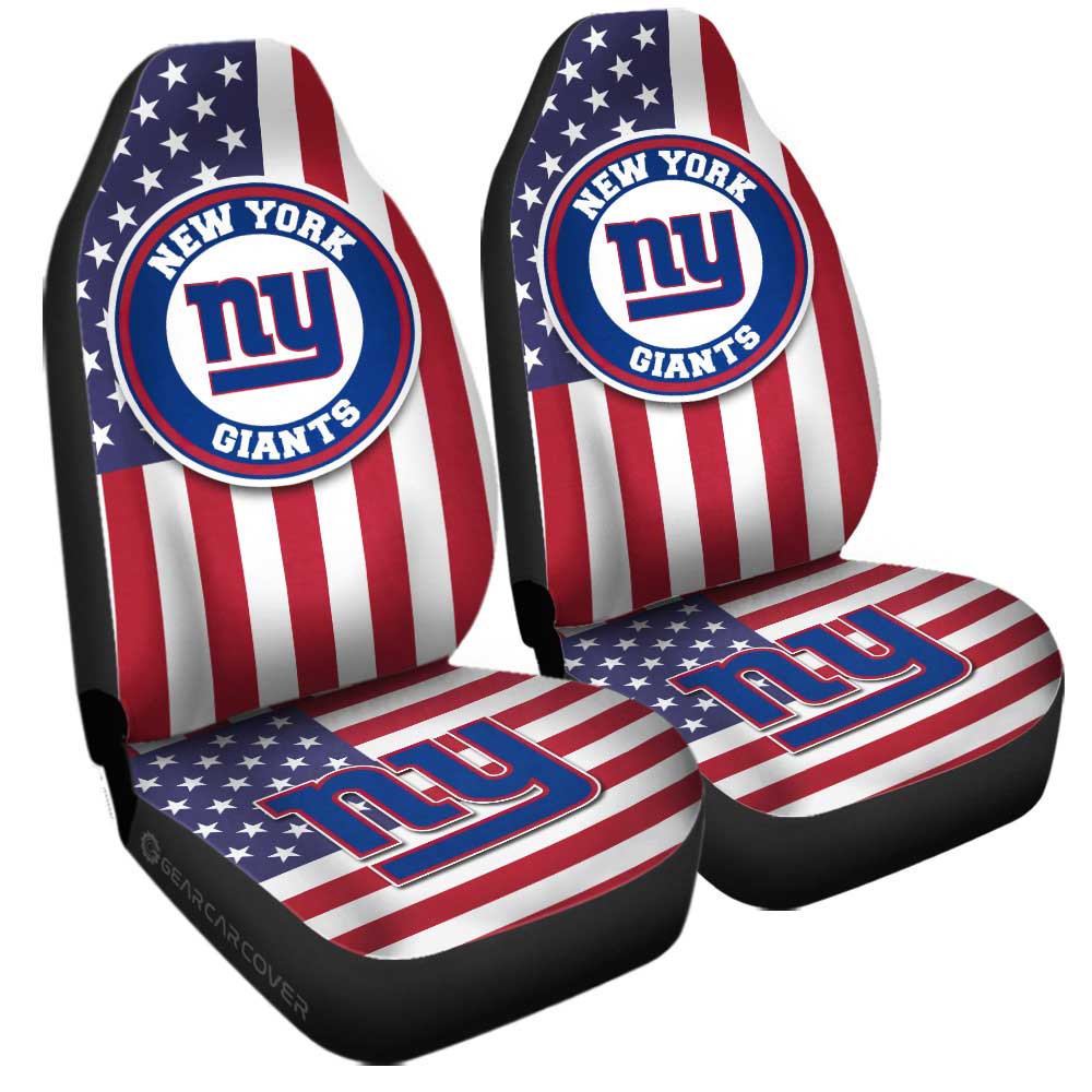New York Giants Car Seat Covers Custom Car Decor Accessories - Gearcarcover - 3