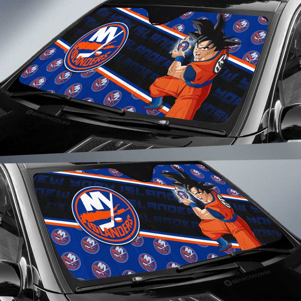 New York Islanders Car Sunshade Custom Car Decorations For Fans - Gearcarcover - 2