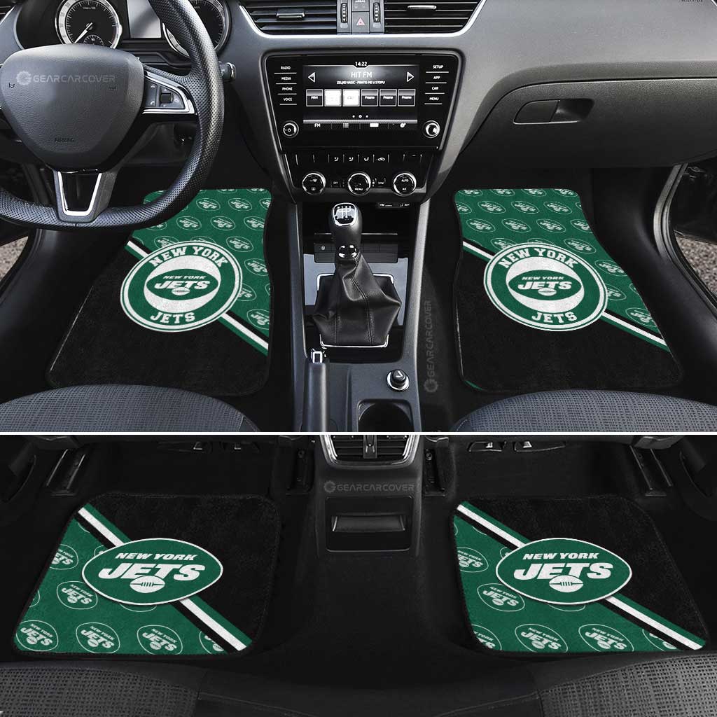 New York Jets Car Floor Mats Custom Car Accessories For Fans - Gearcarcover - 2