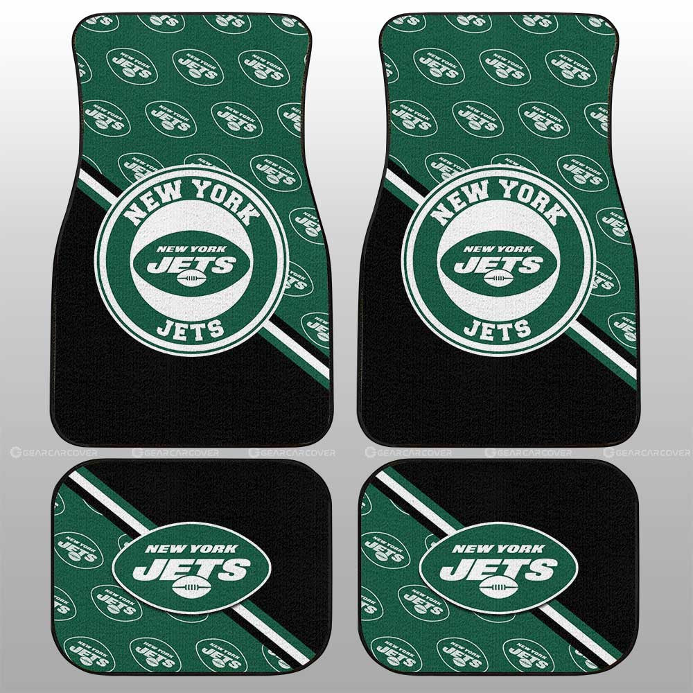 New York Jets Car Floor Mats Custom Car Accessories For Fans - Gearcarcover - 1