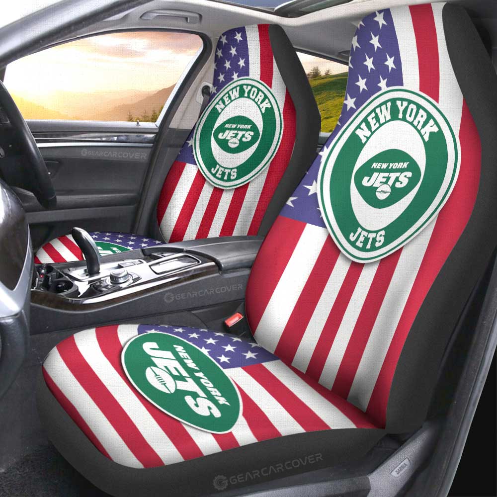 New York Jets Car Seat Covers Custom Car Decor Accessories - Gearcarcover - 2
