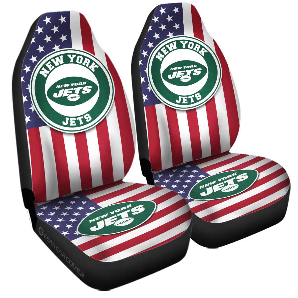 New York Jets Car Seat Covers Custom Car Decor Accessories - Gearcarcover - 3