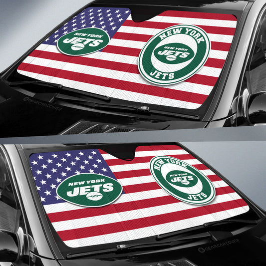 New York Jets Car Sunshade Custom Car Decor Accessories - Gearcarcover - 2